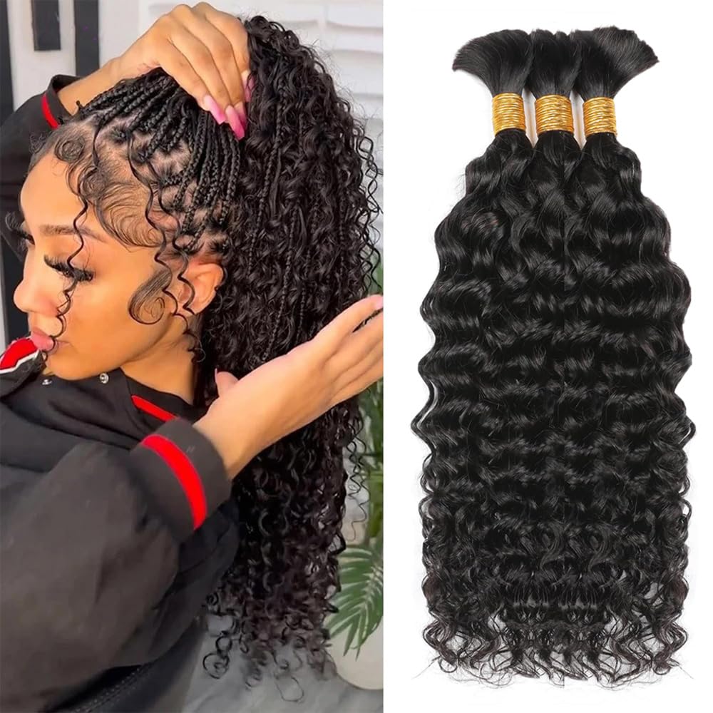 Water Wave Bulk Human Hair For Braiding - Rambut Kepang Manusia Water Wave, Rambut