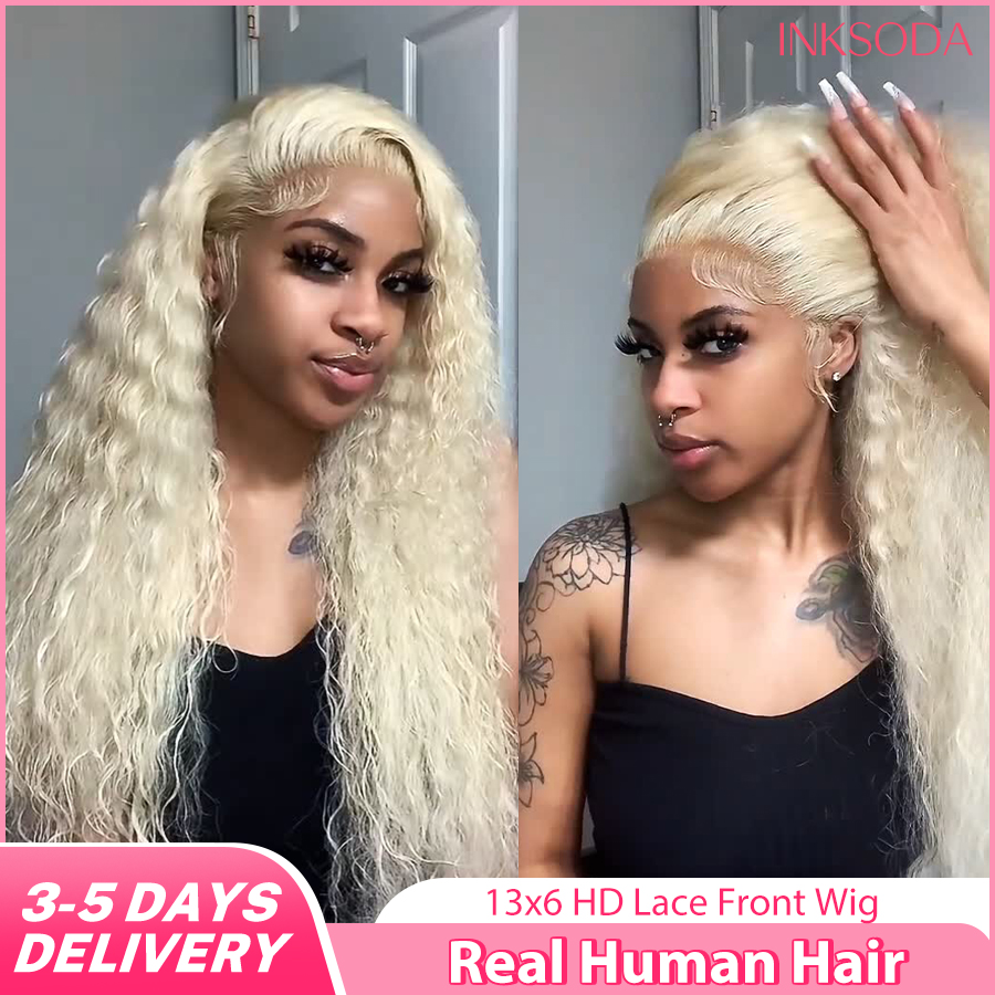 Lace Front Wigs - Wig Rambut Manusia Keriting Gelombang Dalam
