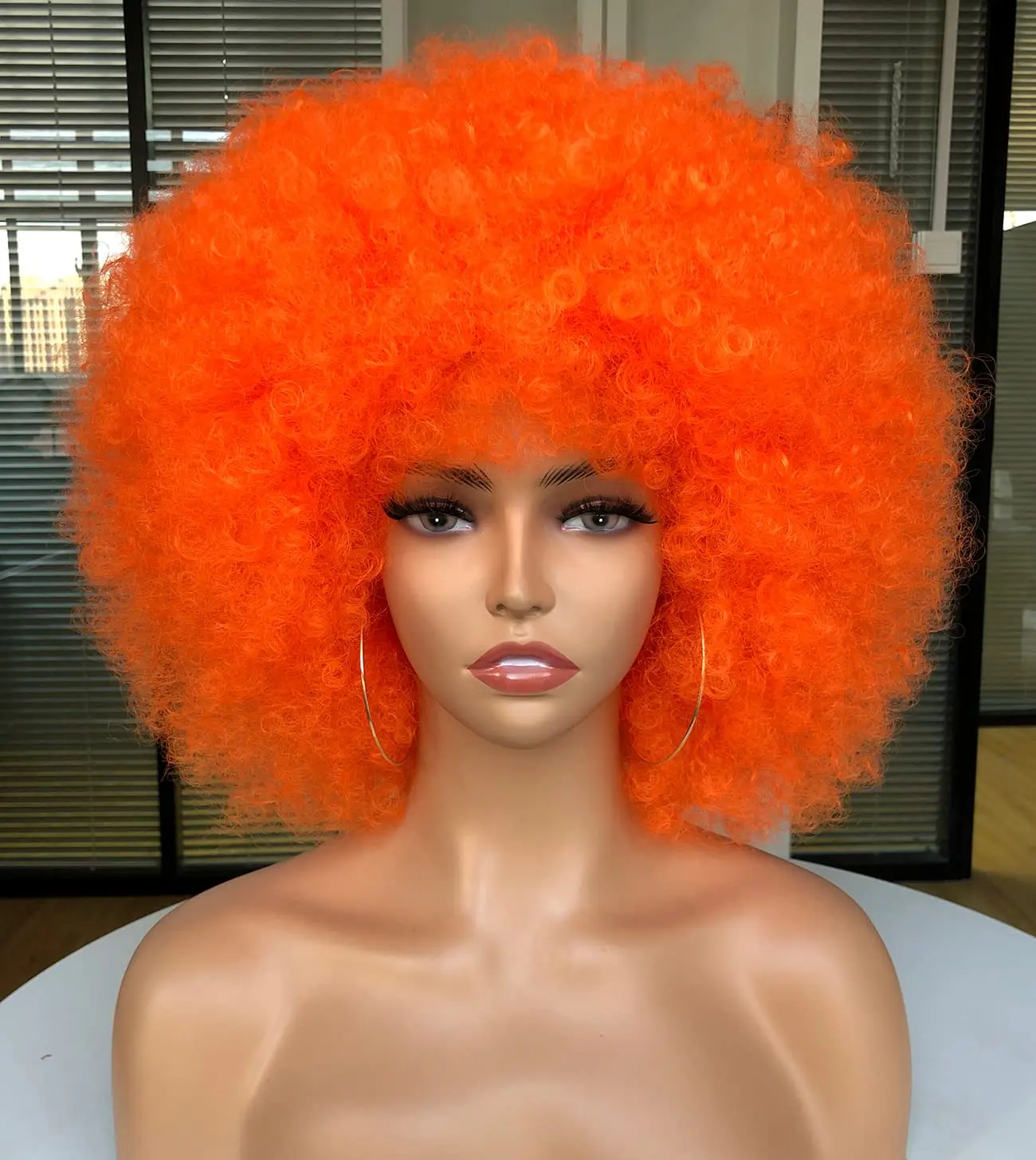 Synthetic Braided Wigs For Black Women - Wig sintetik keriting ikal Afro untuk