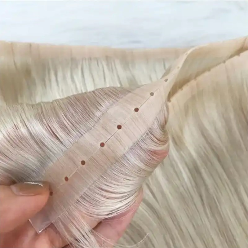 Invisible Tape In Extensions Real Hair - Rambut kain PU tak terlihat, dengan