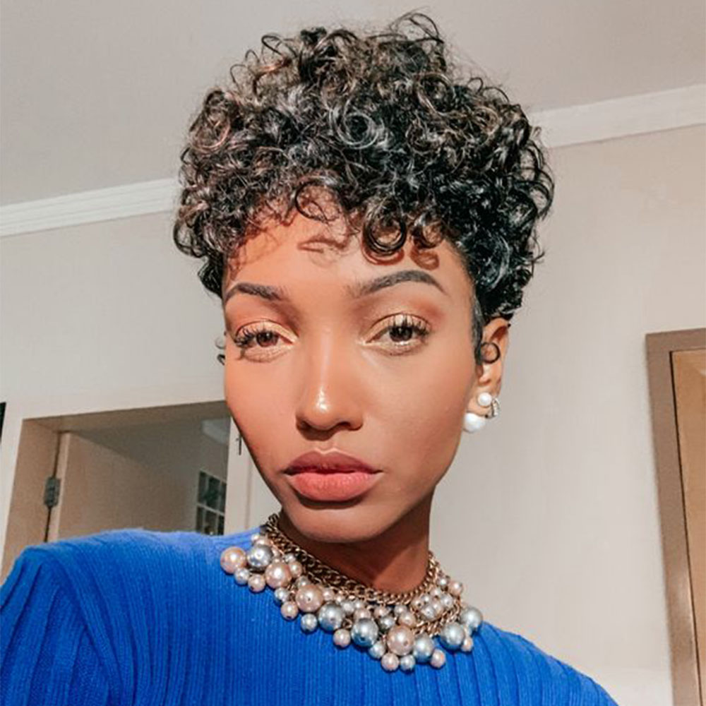 Short Pixie Cut Wig Human Hair Cheap - Wig Potongan Pixie Pendek Wig Rambut