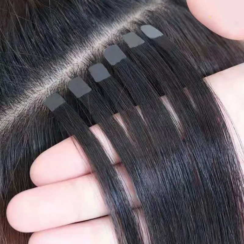 Invisible Tape In Extensions Real Hair - Plester Mini ekstensi rambut manusia, pita