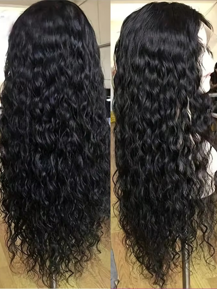 Water Wave Bulk Human Hair For Braiding - Wig Rambut Manusia Deep Wave Kepadatan
