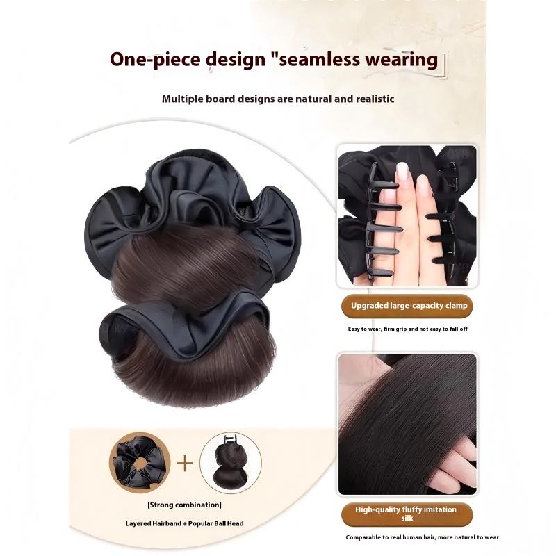 Claw Clip Messy Bun Hair Piece - Kuncir Rambut Sintetis Model Updo Tanpa