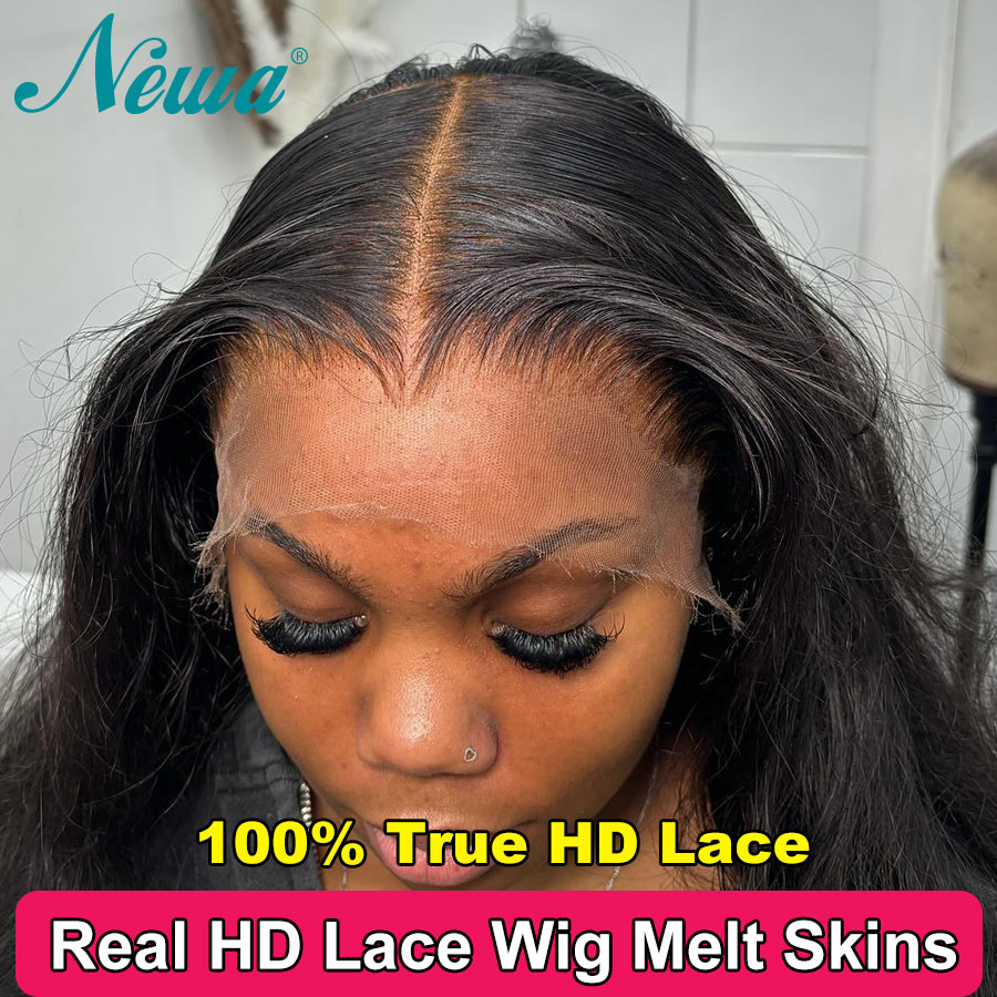 Hd Lace Frontal Wig Human Hair Pre Plucked - Wig rambut manusia renda depan Ultra