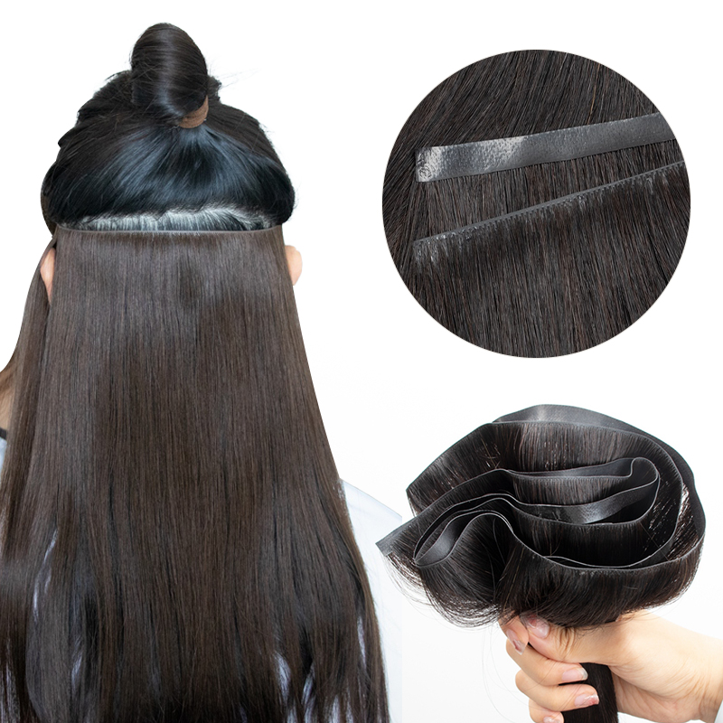 Invisible Tape In Extensions Real Hair - Pita panjang tak terlihat bundel rambut