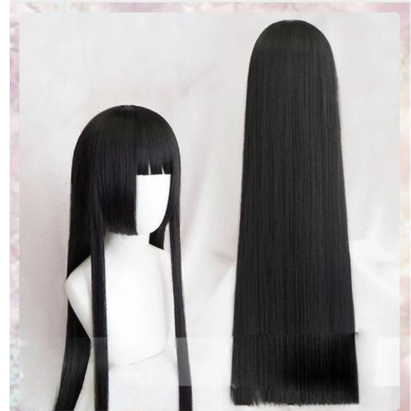 Synthetic Braided Wigs For Black Women - Wig Cosplay Yumeko Jabami 100cm, Rambut