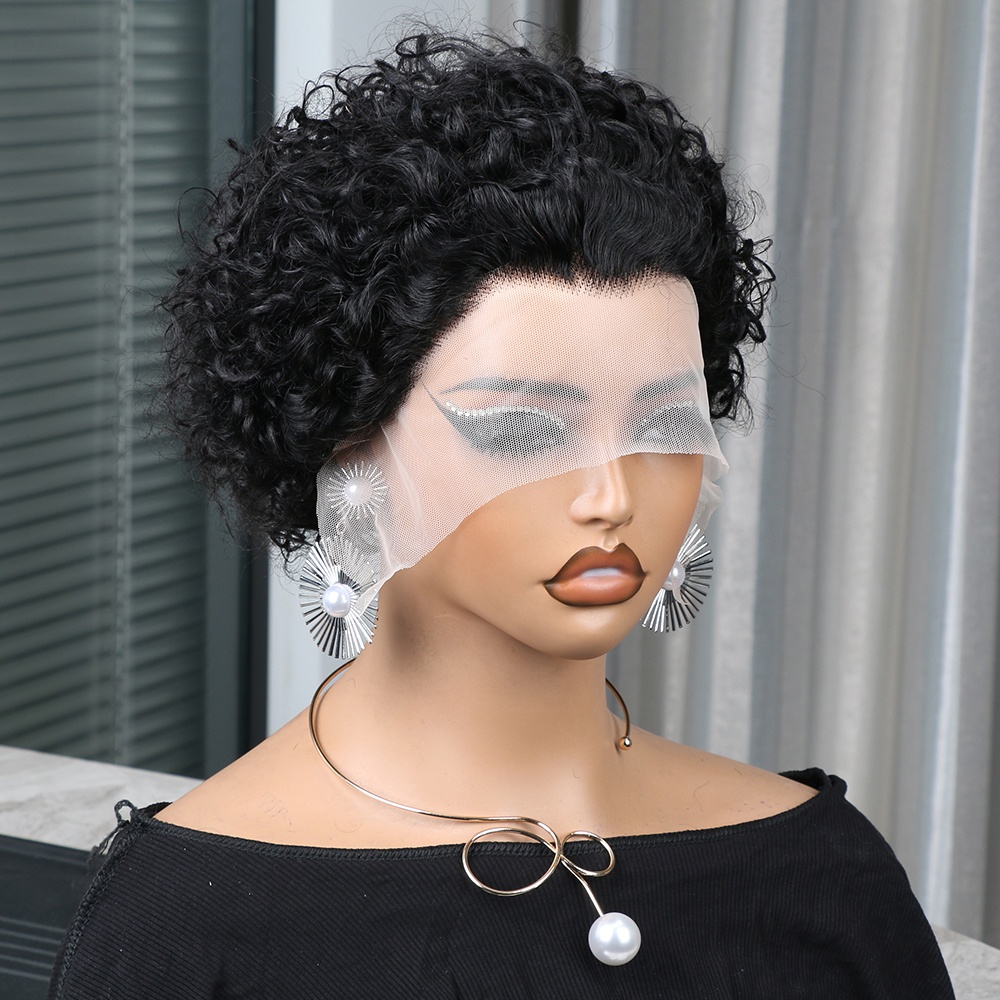 Short Pixie Cut Wig Human Hair Cheap - Wig Pixie Cut Rambut Asli 13x4