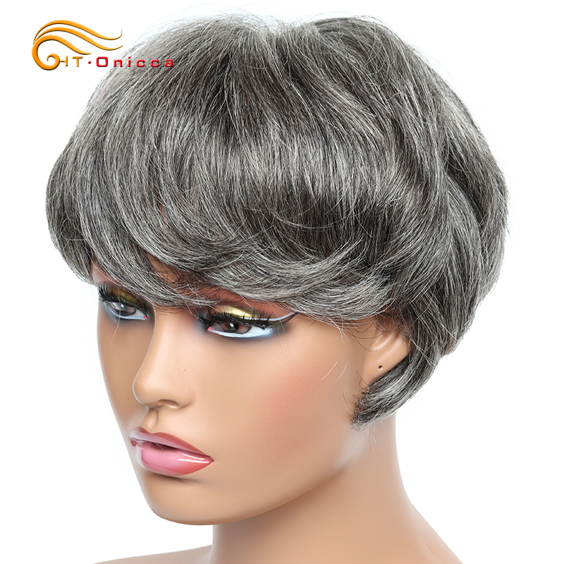 Short Pixie Cut Wig Human Hair Cheap - Wig rambut manusia lurus pendek murah