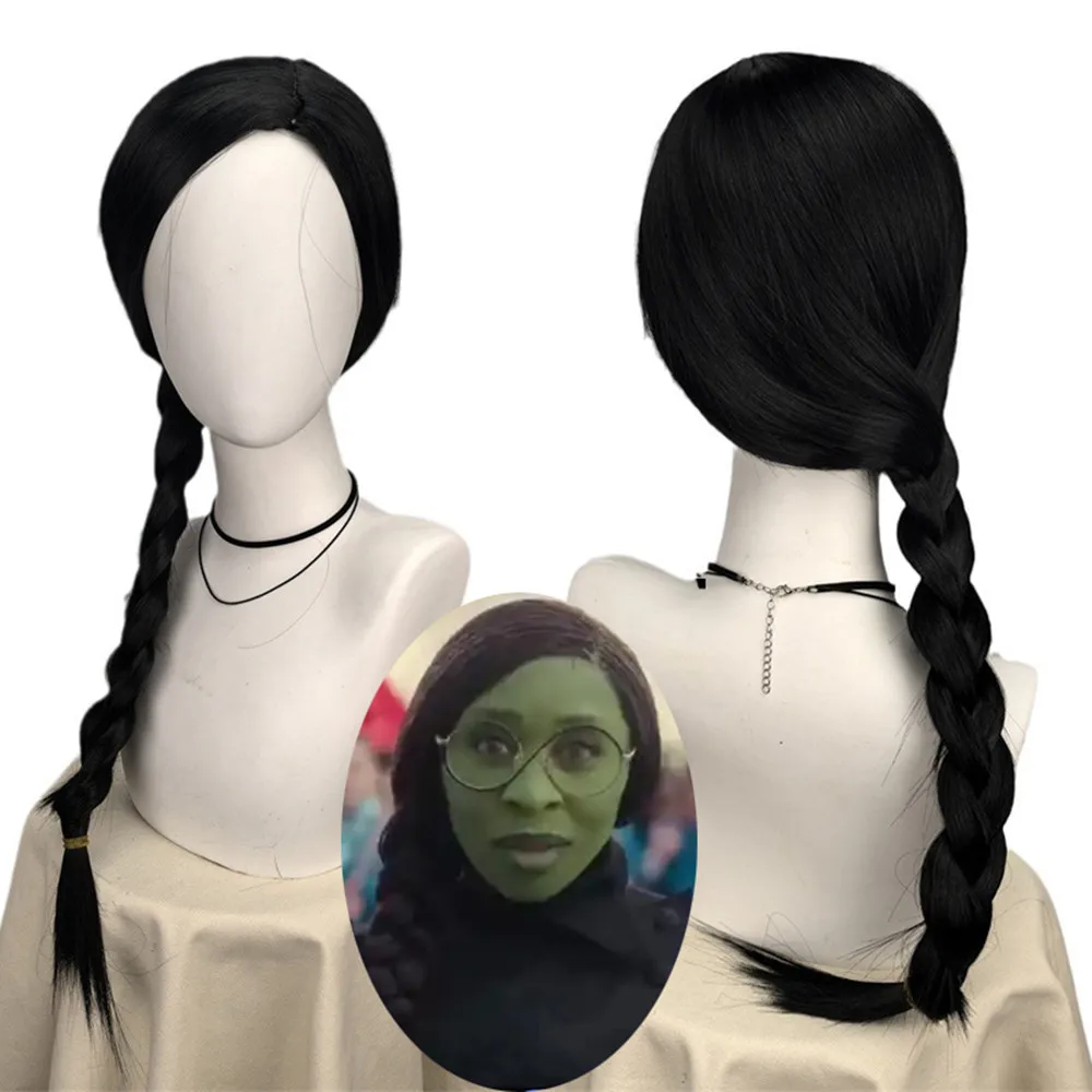 Synthetic Braided Wigs For Black Women - Wig Elphaba Jahat untuk Wanita Anak