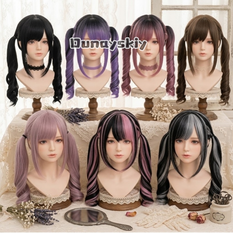 Hair Bundles - Cosplay Jirai Kei Pesta Halloween Wig