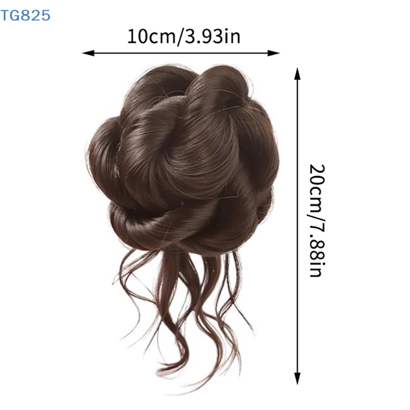 Claw Clip Messy Bun Hair Piece - 【AN】【AN】Klip Rambut Sintetis Baru Model Sanggul