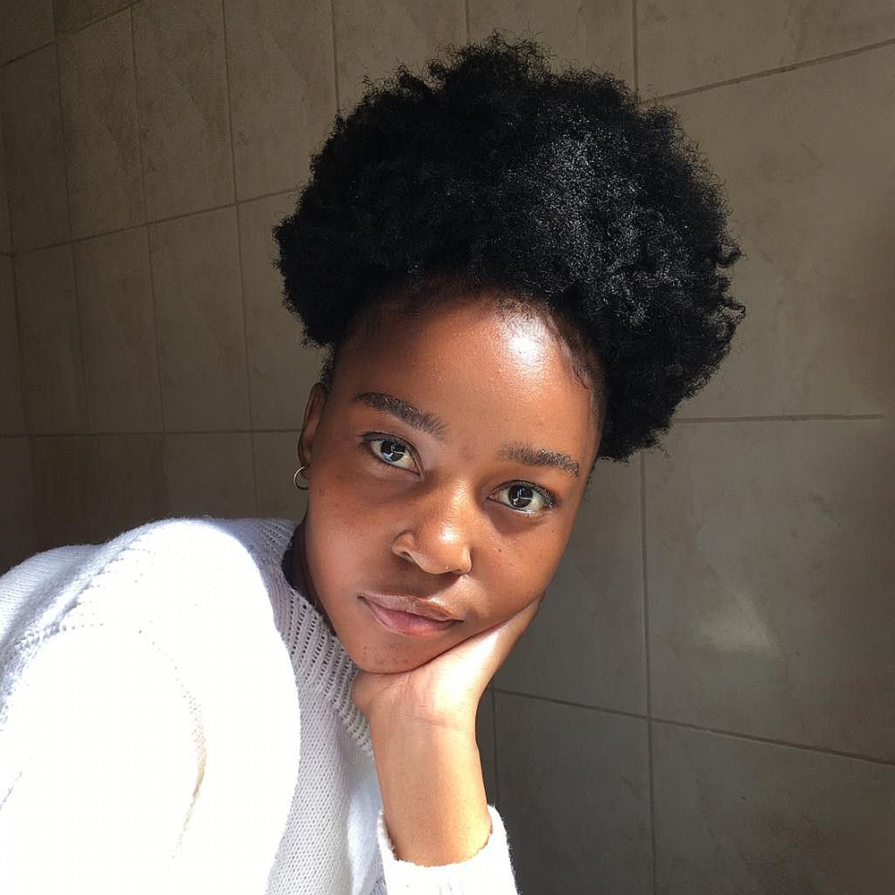 Drawstring Afro Curly Puff Ponytail - Ekstensi Ekor Kuda Serut Afro Besar