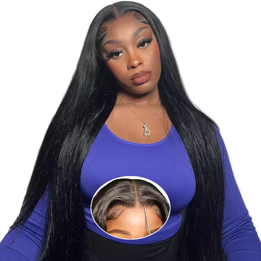 Lace Front Wigs - Wig Rambut Manusia Lurus Tanpa Lem