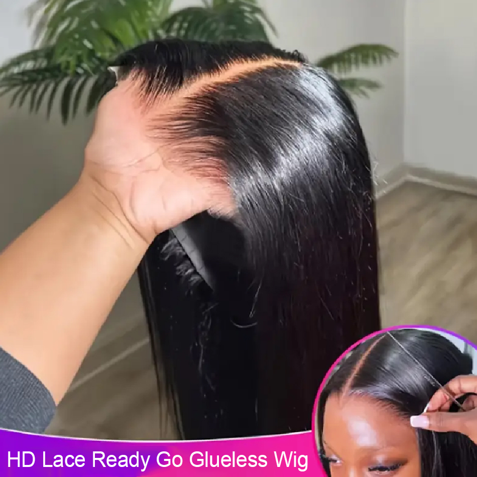 Glueless Wear And Go Human Hair Wig - Wig rambut manusia tanpa lem 9x6,