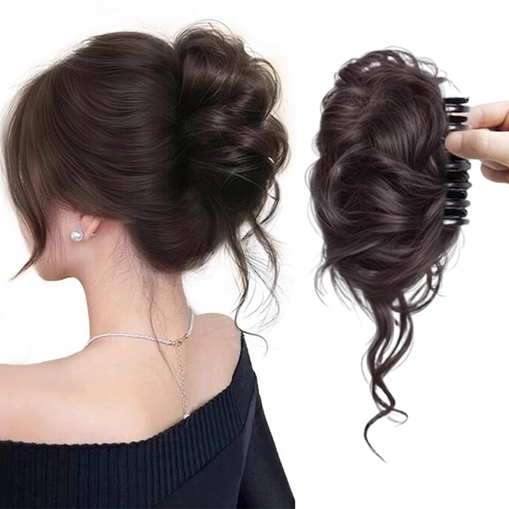 Claw Clip Messy Bun Hair Piece - 1 Buah Klip Cakar Ekstensi Sanggul