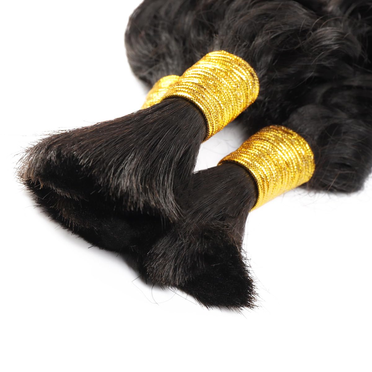 Rambut Kepang Manusia Water Wa - Water Wave Bulk Human Hair For Braiding ulasan dan harga
