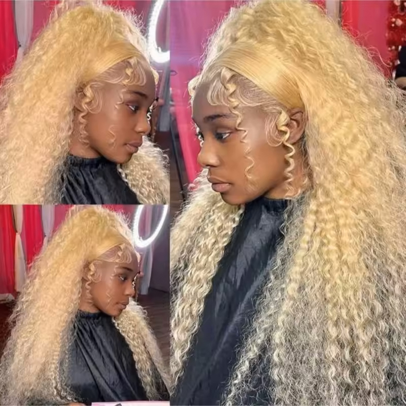 Wig Rambut Manusia Keriting Ge - Lace Front Wigs ulasan dan harga