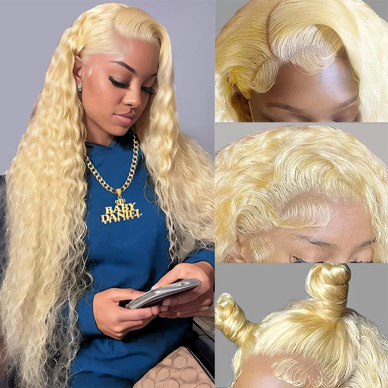 Wig Rambut Manusia Keriting Ge - Lace Front Wigs ulasan dan harga