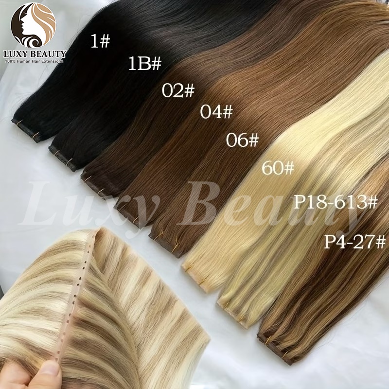 Ekstensi Rambut Brown Butterfl - Invisible Tape In Extensions Real Hair ulasan dan harga
