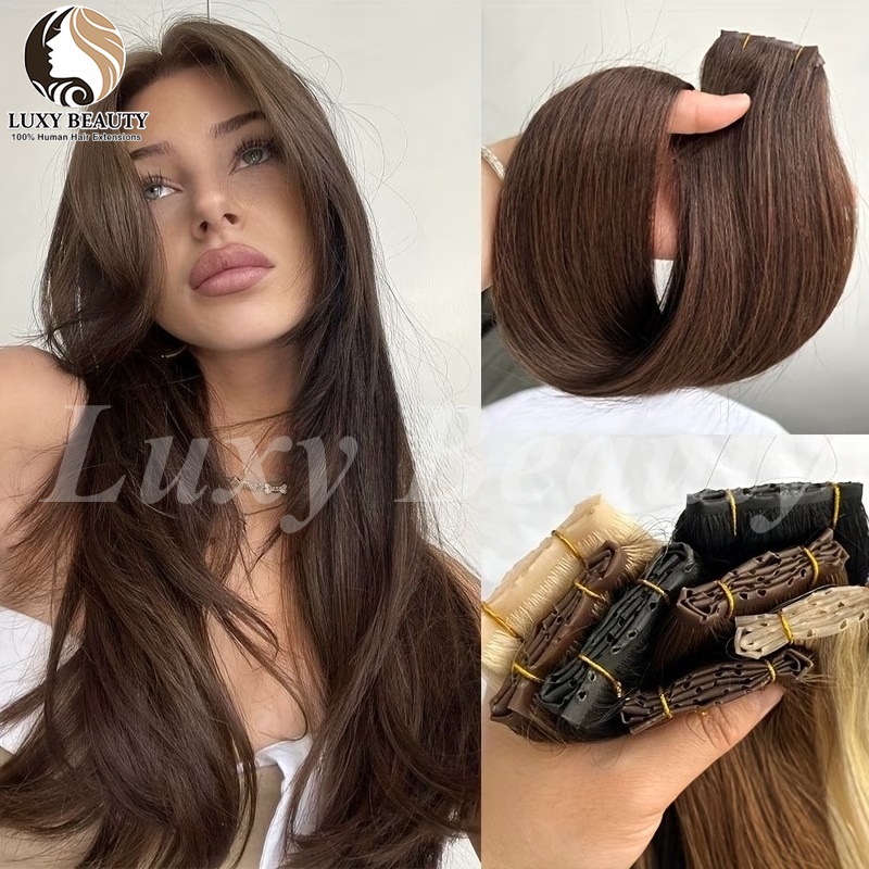 Ekstensi Rambut Brown Butterfl - Invisible Tape In Extensions Real Hair ulasan dan harga