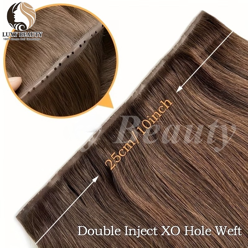 Ekstensi Rambut Brown Butterfl - Invisible Tape In Extensions Real Hair ulasan dan harga