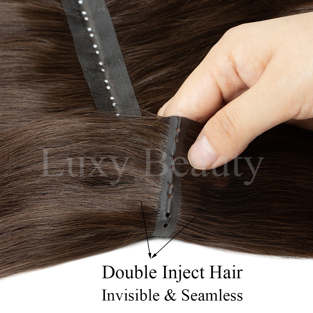 Ekstensi Rambut Brown Butterfl - Invisible Tape In Extensions Real Hair ulasan dan harga