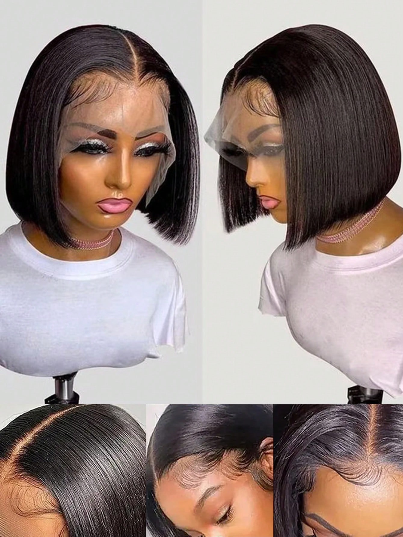 Wig Gowik 250% Density 13x4 La - Pre Parted 13X4 Lace Front Bob Wig ulasan dan harga