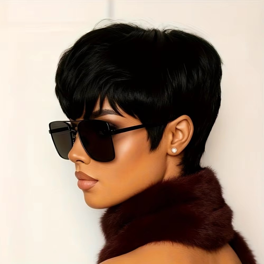Wig rambut manusia pendek mode - Short Pixie Cut Wig Human Hair Cheap ulasan dan harga