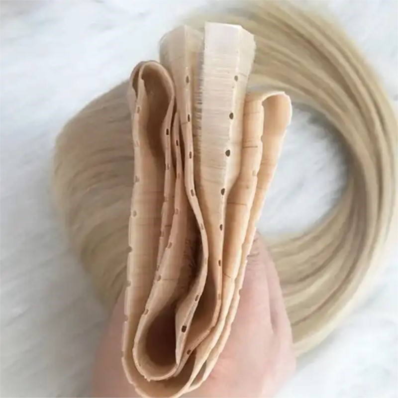 Rambut kain PU tak terlihat, d - Invisible Tape In Extensions Real Hair ulasan dan harga