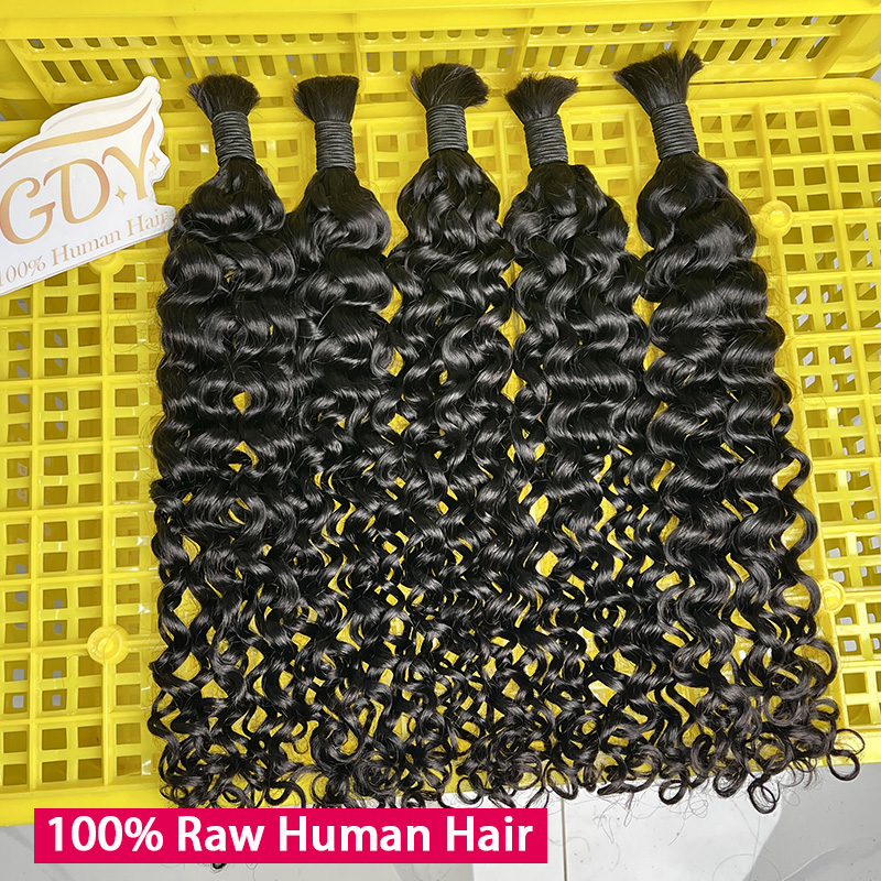 Rambut Manusia 100% Asli untuk - Water Wave Bulk Human Hair For Braiding ulasan dan harga