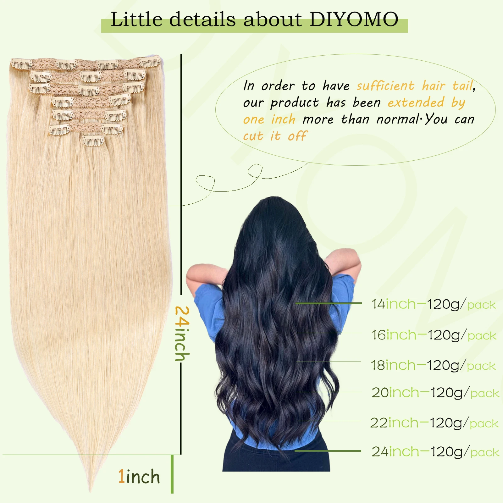 Ekstensi Rambut Clip-In PU Hit - Invisible Tape In Extensions Real Hair ulasan dan harga