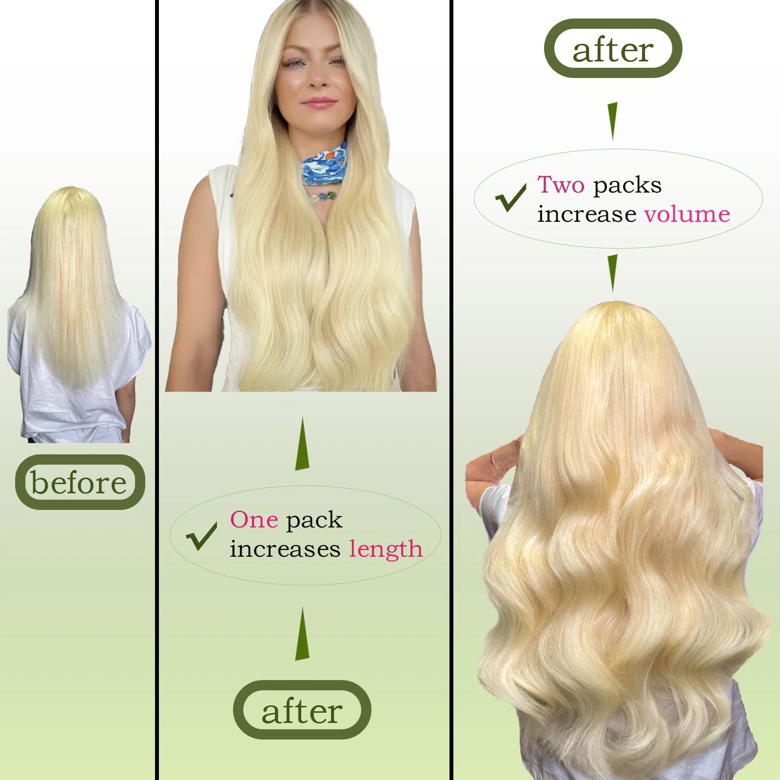 Ekstensi Rambut Clip-In PU Hit - Invisible Tape In Extensions Real Hair ulasan dan harga