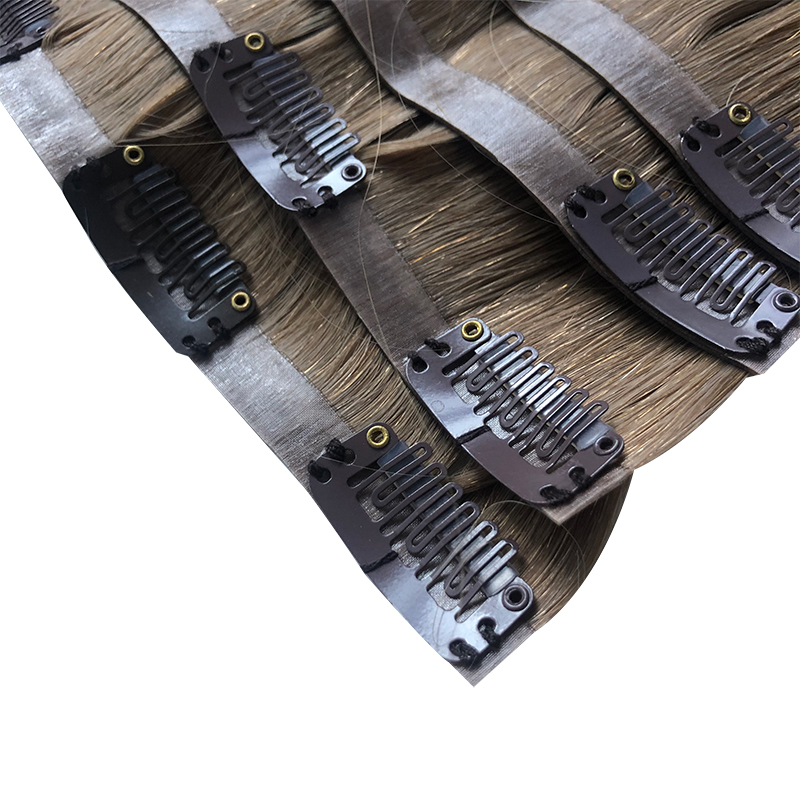 Klip PU Lurus Tak Terlihat Dal - Seamless Clip In Hair Extensions Human Hair ulasan dan harga