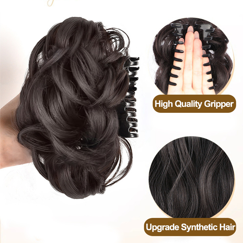 Klip Cakar Potongan Rambut San - Claw Clip Messy Bun Hair Piece ulasan dan harga