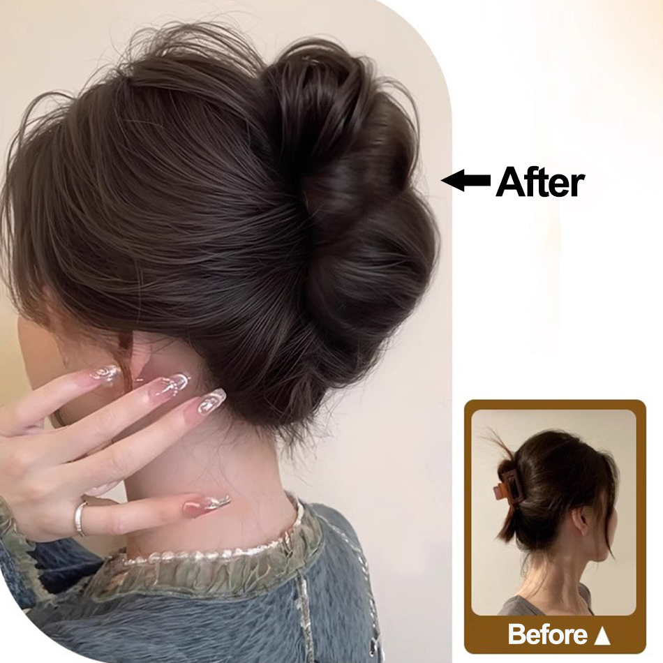 Klip Cakar Potongan Rambut San - Claw Clip Messy Bun Hair Piece ulasan dan harga
