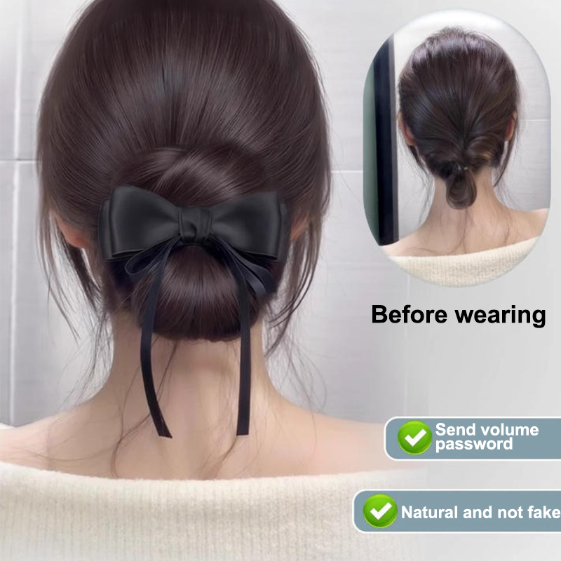 Wig rambut bun rendah, jepit r - Claw Clip Messy Bun Hair Piece ulasan dan harga