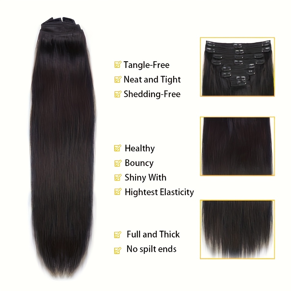 Ekstensi Rambut Clip in dari R - Seamless Clip In Hair Extensions Human Hair ulasan dan harga
