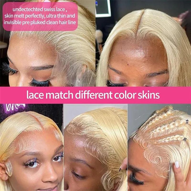 Wig Rambut Asli 613 13x6 Lace  - 613 Blonde Body Wave Lace Front Wig ulasan dan harga