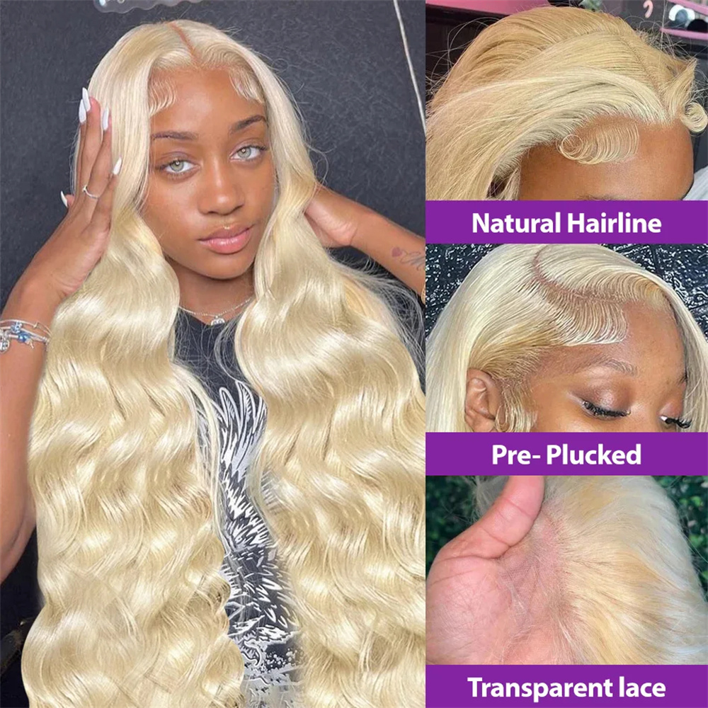 Finros Wig Rambut Manusia Depa - 613 Blonde Body Wave Lace Front Wig ulasan dan harga
