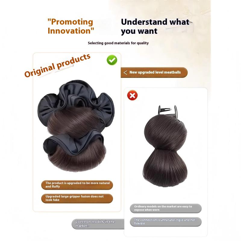 Kuncir Rambut Sintetis Model U - Claw Clip Messy Bun Hair Piece ulasan dan harga