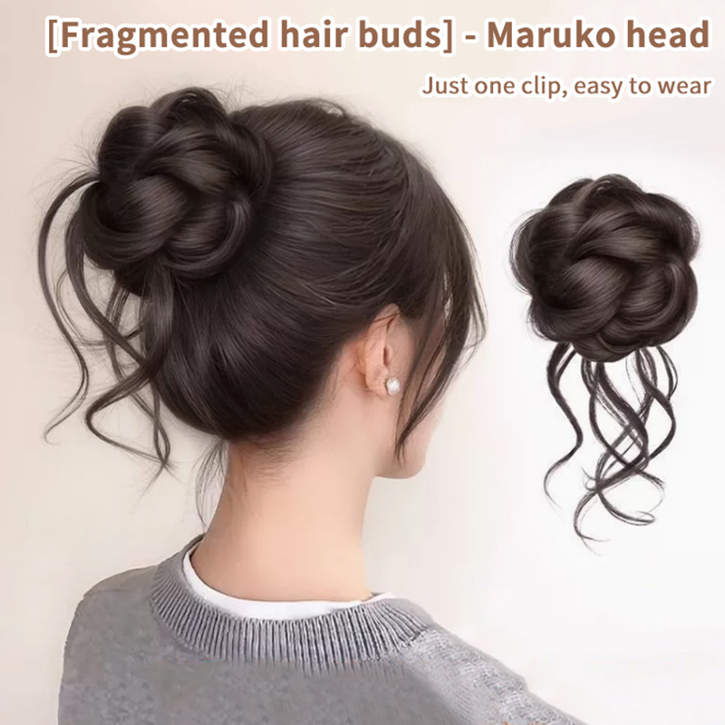 Poni Rambut Sintetis Baru, San - Claw Clip Messy Bun Hair Piece ulasan dan harga