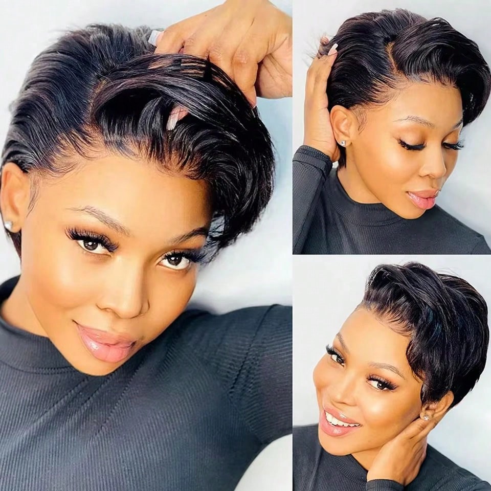 Wig Pixie Cut Murah Grosir, Wi - Short Pixie Cut Wig Human Hair Cheap ulasan dan harga