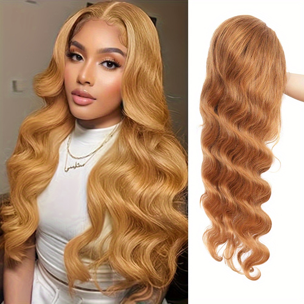 Wig Rambut Manusia Pirang Madu - Hd Lace Frontal Wig Human Hair Pre Plucked ulasan dan harga