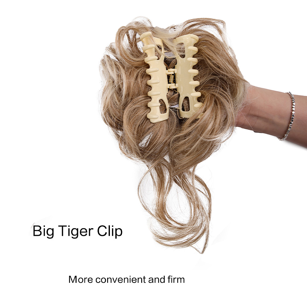 Potongan rambut cepol berantak - Claw Clip Messy Bun Hair Piece ulasan dan harga