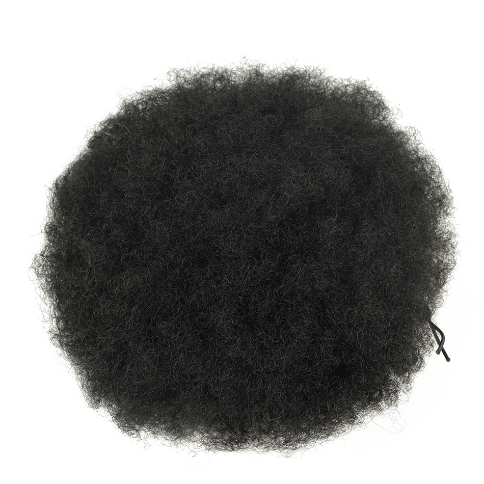 Ekstensi rambut sintetis pende - Drawstring Afro Curly Puff Ponytail ulasan dan harga