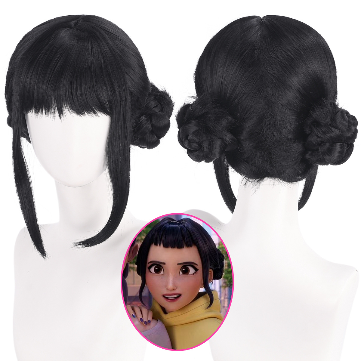 Wig Cosplay Zoey 33Cm Bundel R - Synthetic Braided Wigs For Black Women ulasan dan harga