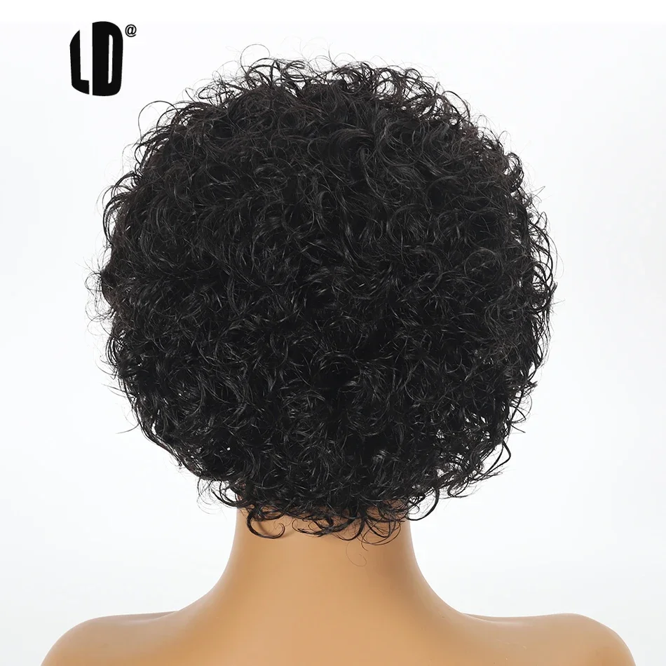 Wig Pixie Cut Warna 99J, Wig L - Short Pixie Cut Wig Human Hair Cheap ulasan dan harga