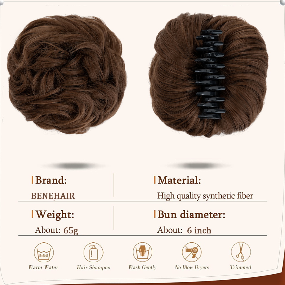 Benehair jepit rambut cakar si - Claw Clip Messy Bun Hair Piece ulasan dan harga