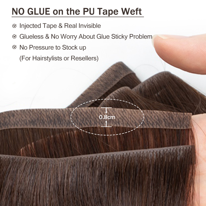 Pita panjang tak terlihat bund - Invisible Tape In Extensions Real Hair ulasan dan harga